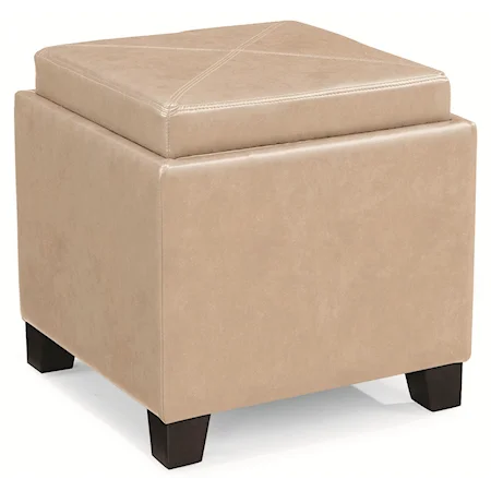 Cube Storage Ottoman - Taupe